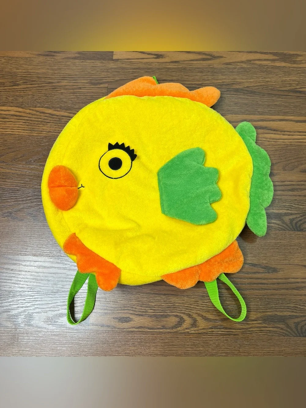 Animal Adventure - Plush, Round Yellow fish backpack